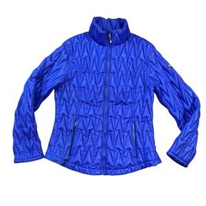 Skea Ltd Cobalt Blue Goose Down Packable Puffer Jacket Womens 12 Winter Ski Coat